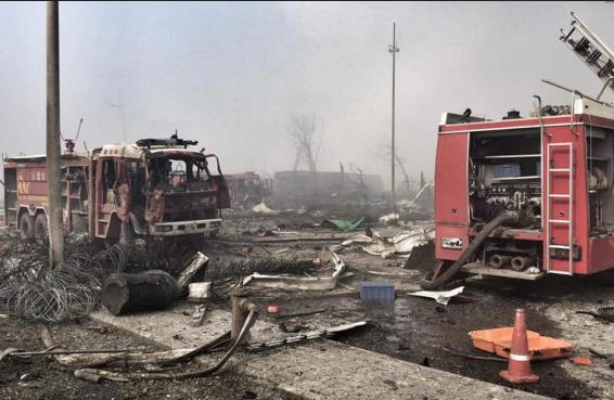 天津爆炸現(xiàn)場(chǎng)