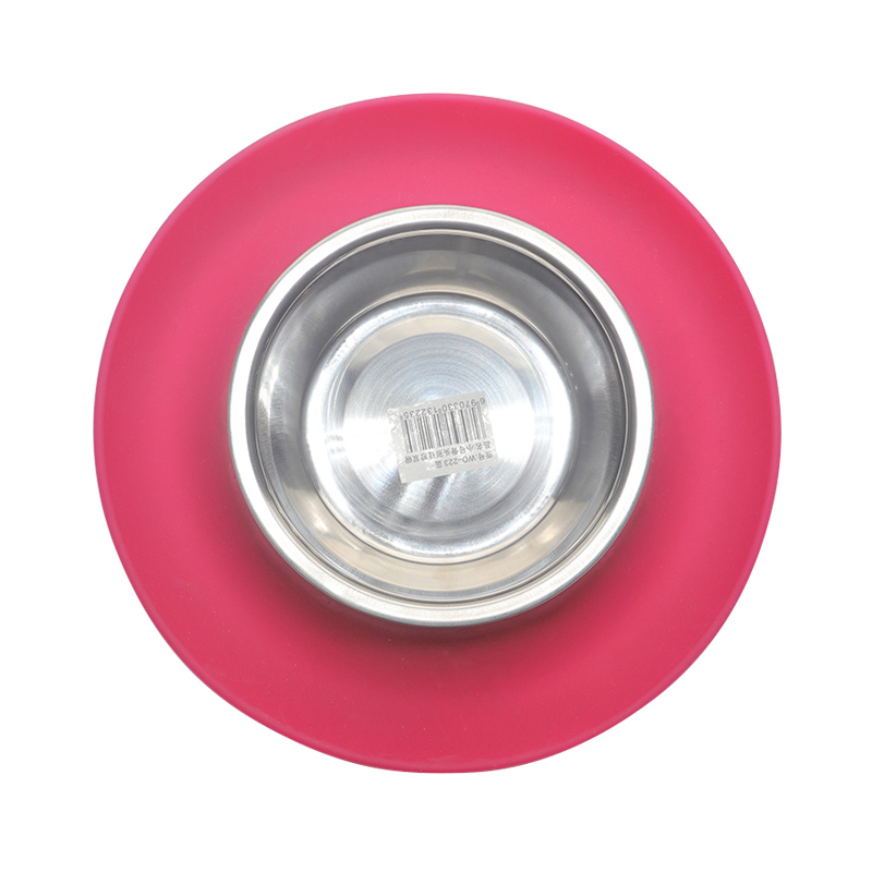 環(huán)保硅膠碗紅綠兩色，可供中小型寵物使用